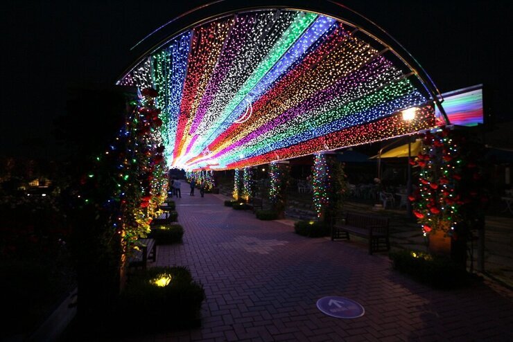 장미공원 LED 조명 터널(2014.5.22.현재)
