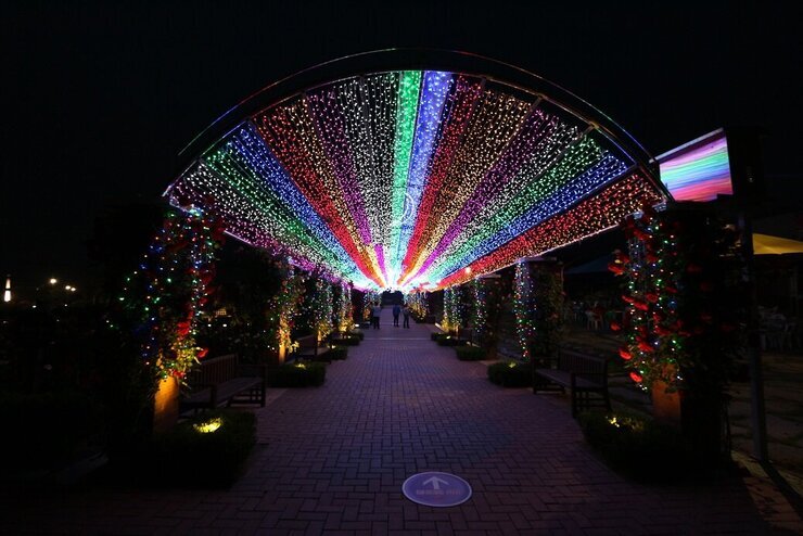 장미공원 LED 조명 터널(2014.5.22.현재)